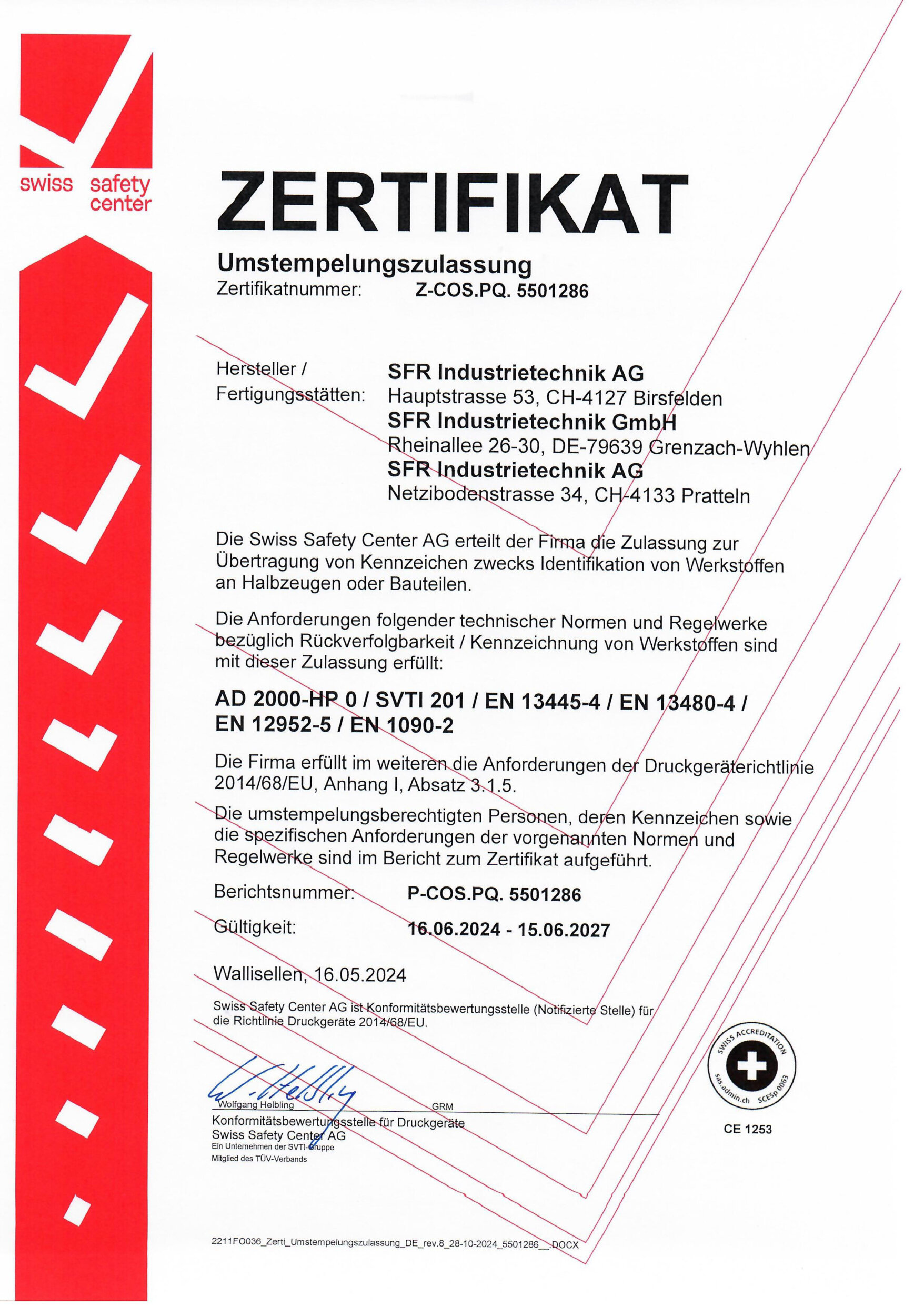 Zertifikate