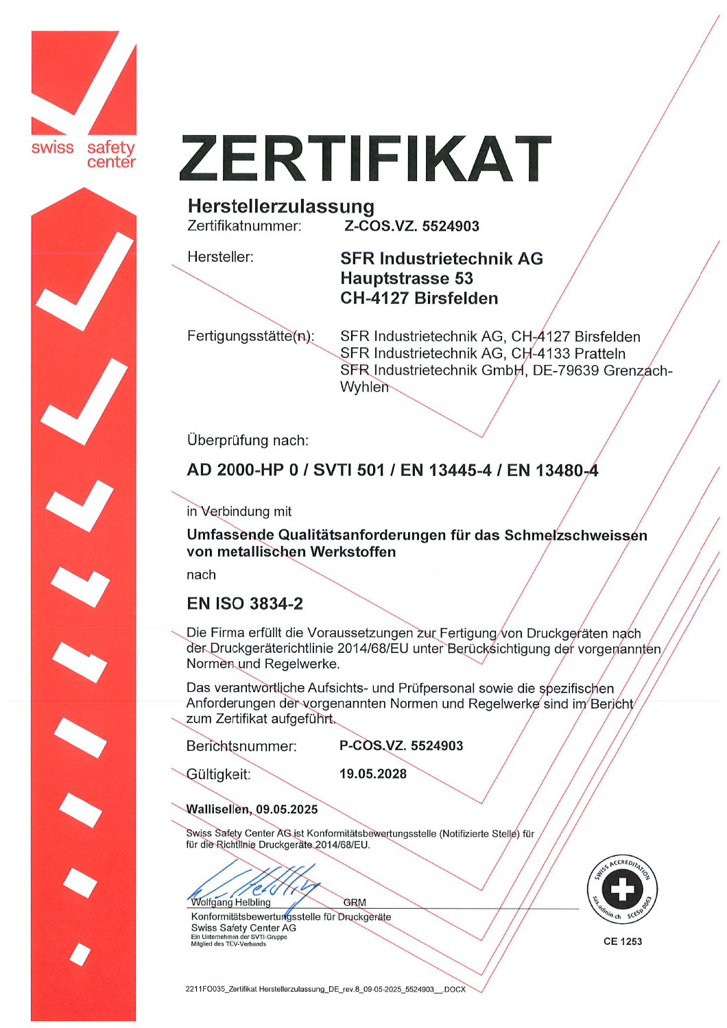 Zertifikate